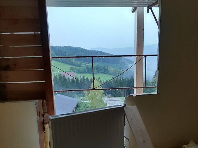 Regen auf der Baustelle