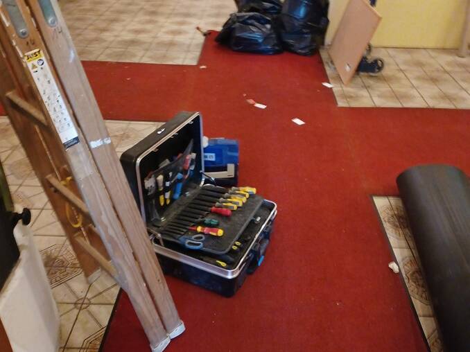 Baustelle im Hotel Waldhof Muhr