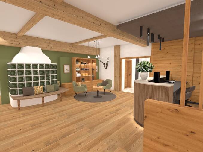 Rezeption im Hotel Muhr Rezeption im Hotel Muhr