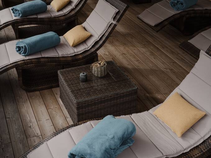 Ruheraum im Hotel Muhr.