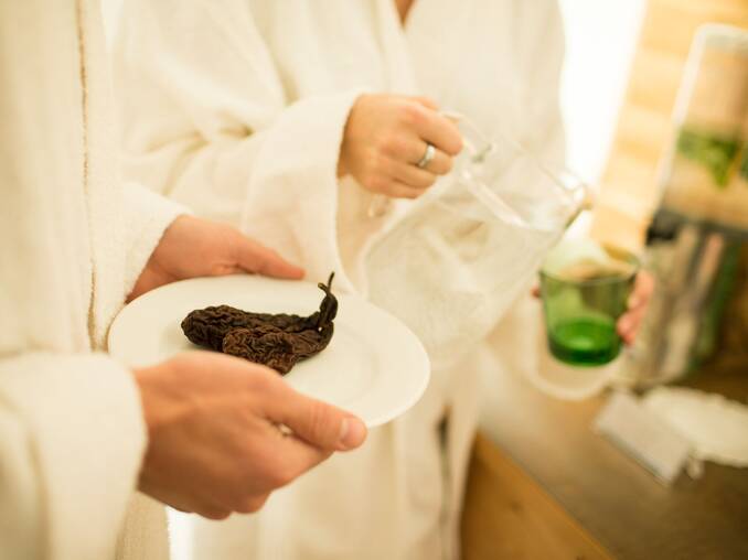 Getrocknete Hirschbirne im Hotel Waldhof Muhr