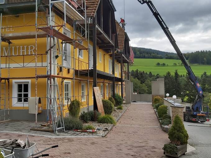 Umbau am Hotel Waldhof Muhr