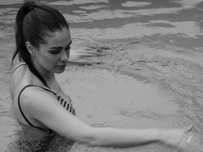 Entspannung im Außenpool im Hotel Muhr