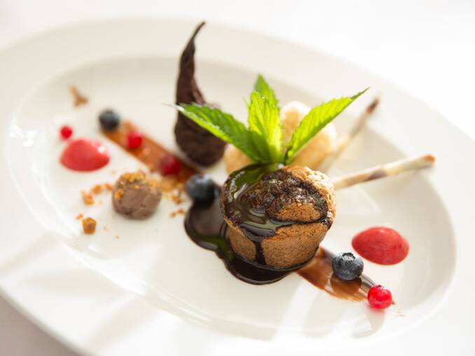 Leckere Nachspeise im Hotel Waldhof Muhr Leckere Nachspeise im Hotel Waldhof Muhr