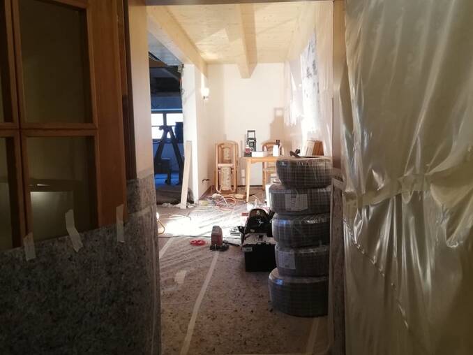 Baustelle im Hotel Waldhof Muhr