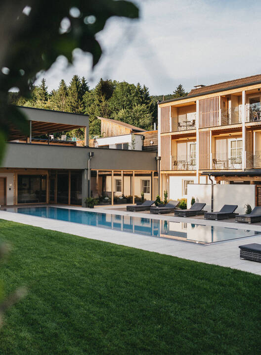 Panoramablick auf das Hotel Muhr