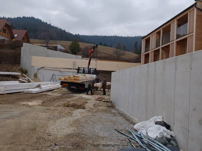 Baustelle im 4*Hotel Waldhof Muhr