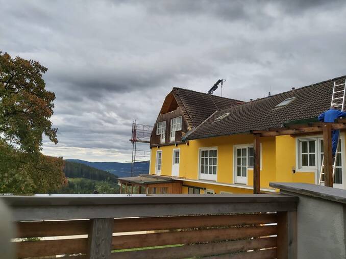 Bauarbeiten im Hotel Waldhof Muhr