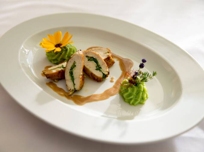 Saisonales Fleischgericht im Hotel Waldhof Muhr