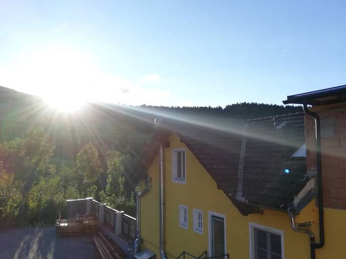 Sonnenschein auf der Baustelle