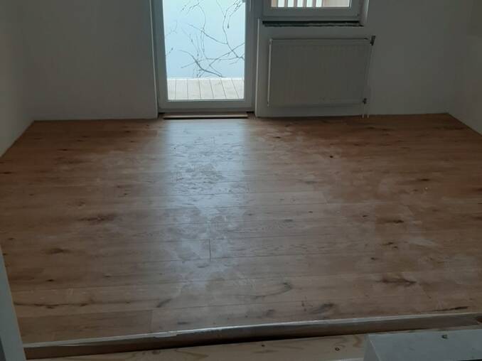 Verlegte Böden im erneuerten Hotel Waldhof Muhr