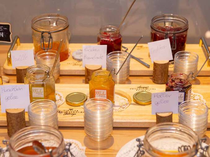 Hausgemachte Marmeladen im Hotel Waldhof Muhr